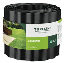 Gräskant Svart 9 m x 15 cm Turfline